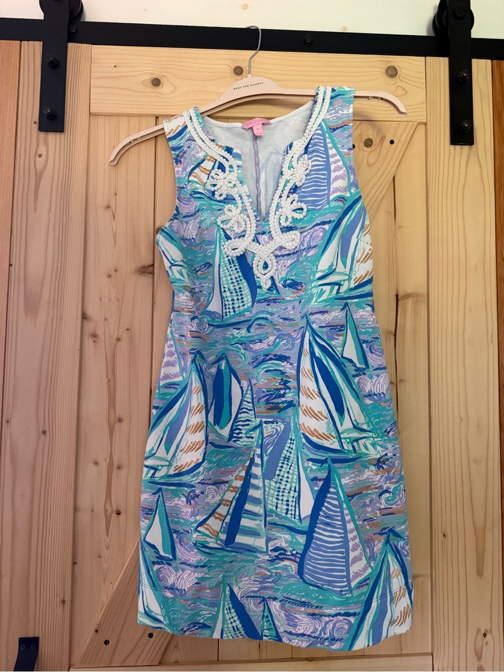Lily Pulitzer Sailboat Print Sheath Dress in Aqua & Blue